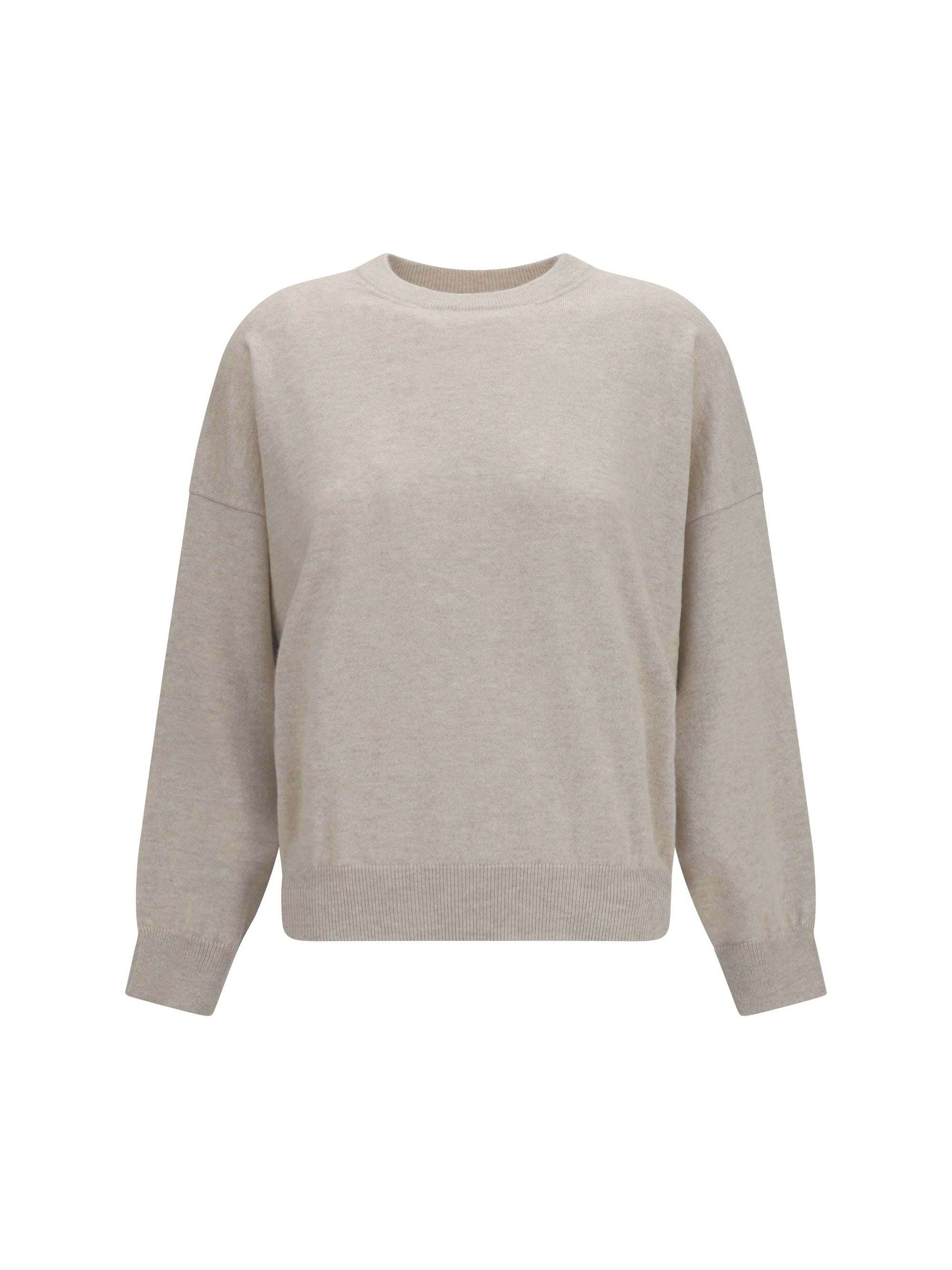 cashmere sweater with monili chain