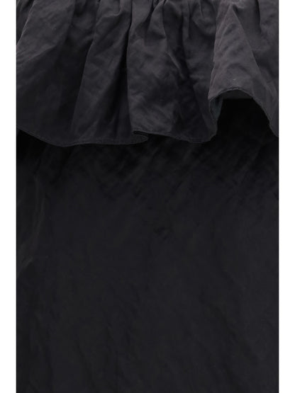 CHLOÉ 38 mini dress in washed technical satin