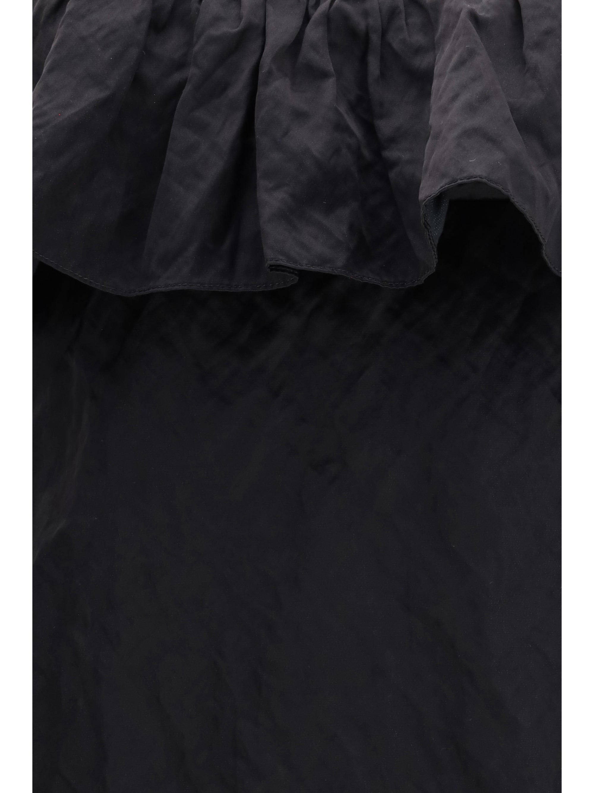 mini dress in washed technical satin