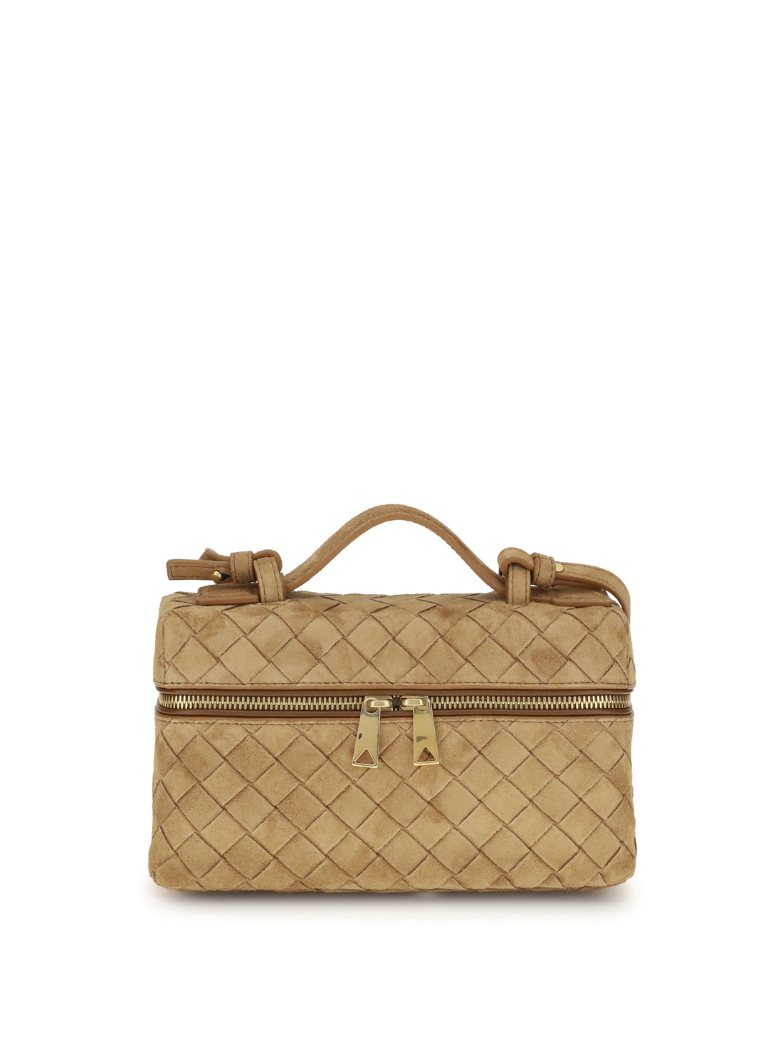 BOTTEGA VENETA OS suede vanity case shoulder bag