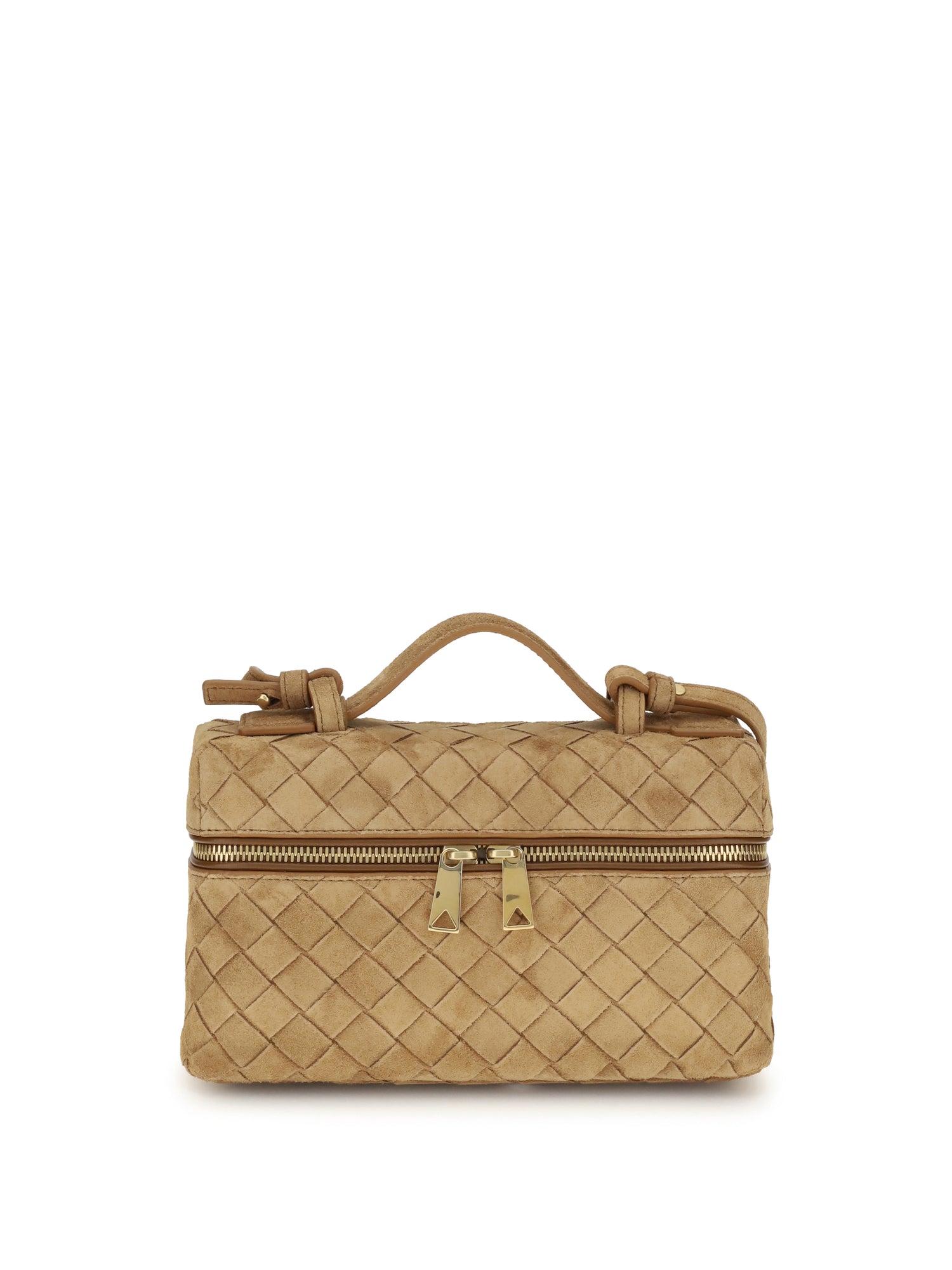 BOTTEGA VENETA OS suede vanity case shoulder bag