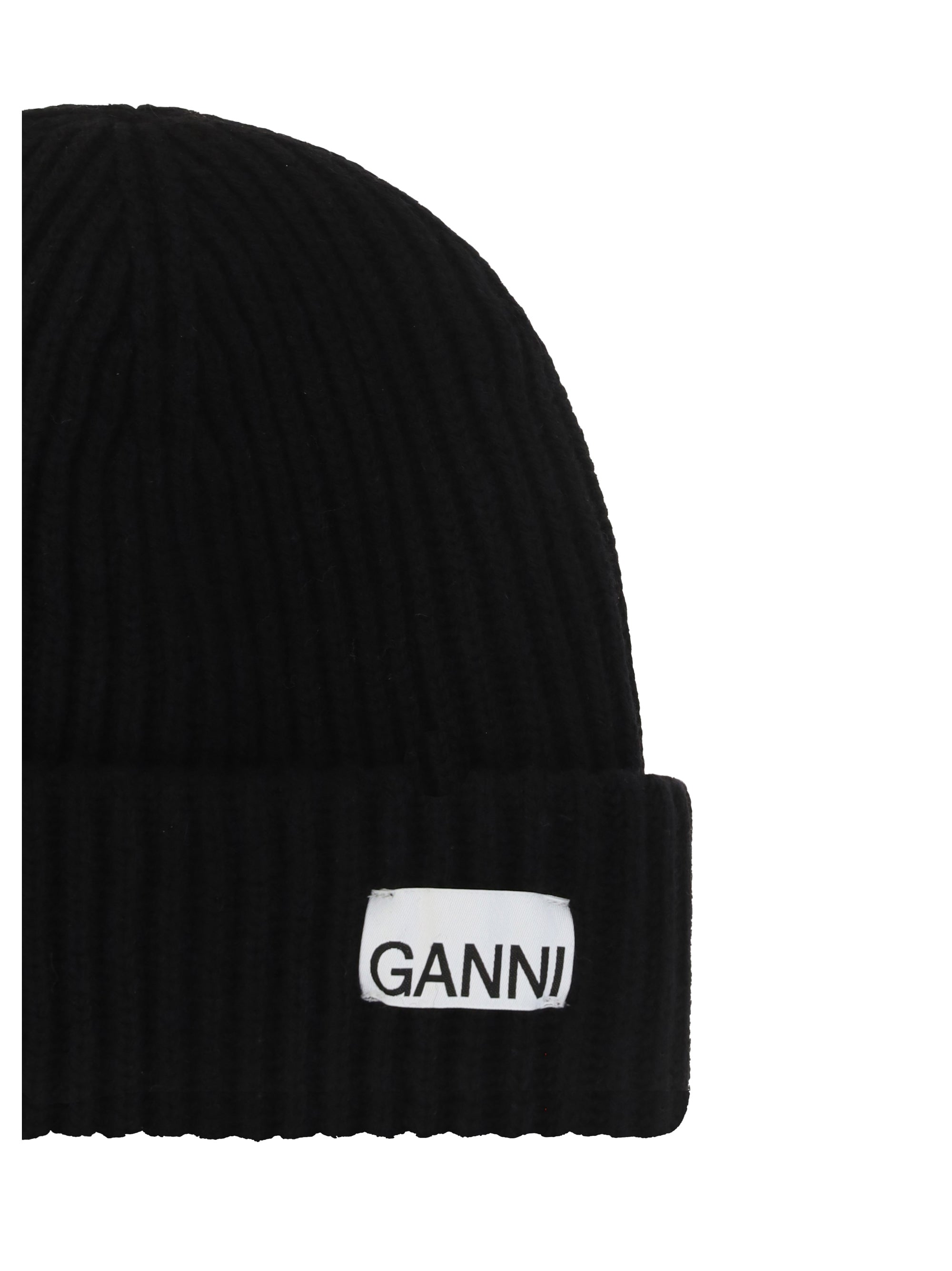 GANNI OS beanie hat