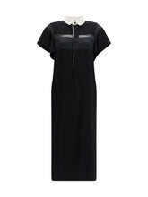 SACAI 2 cotton jersey midi dress