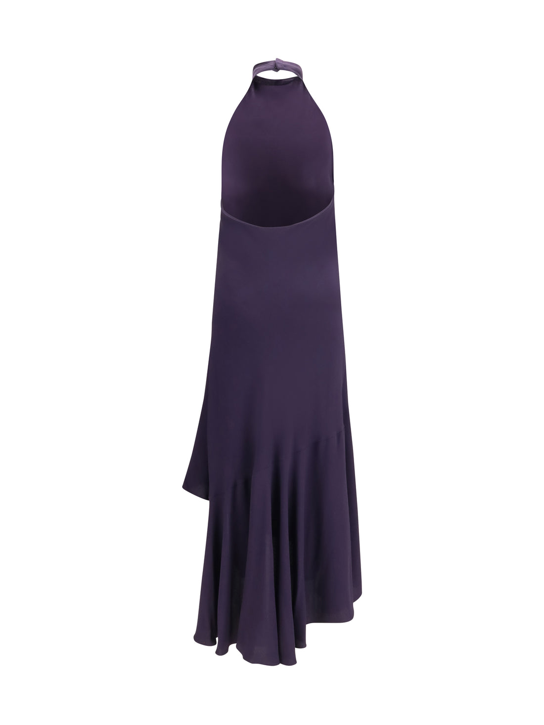 ALAIA 38 asym long viscose dress