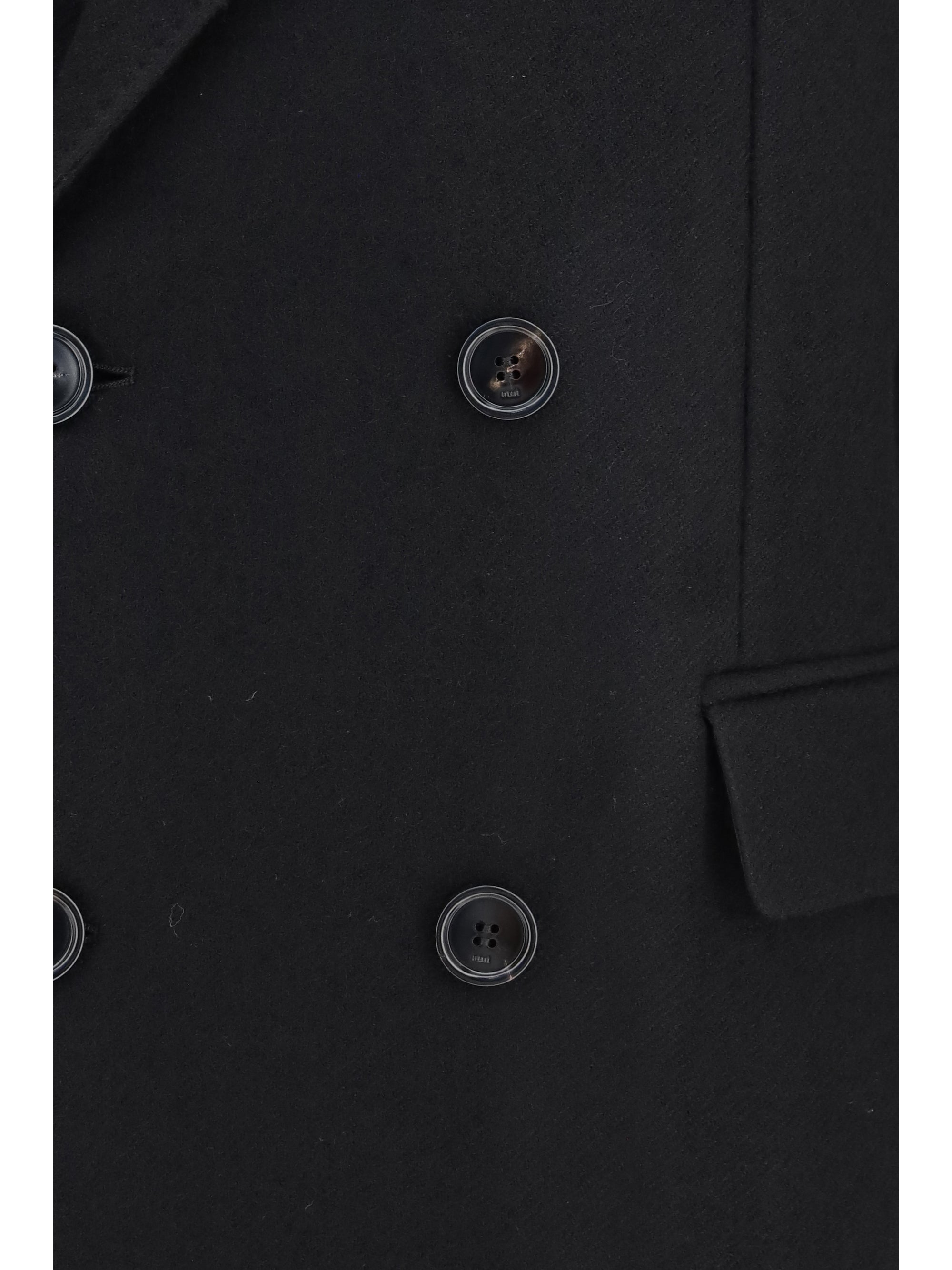 double-breasted wool coat