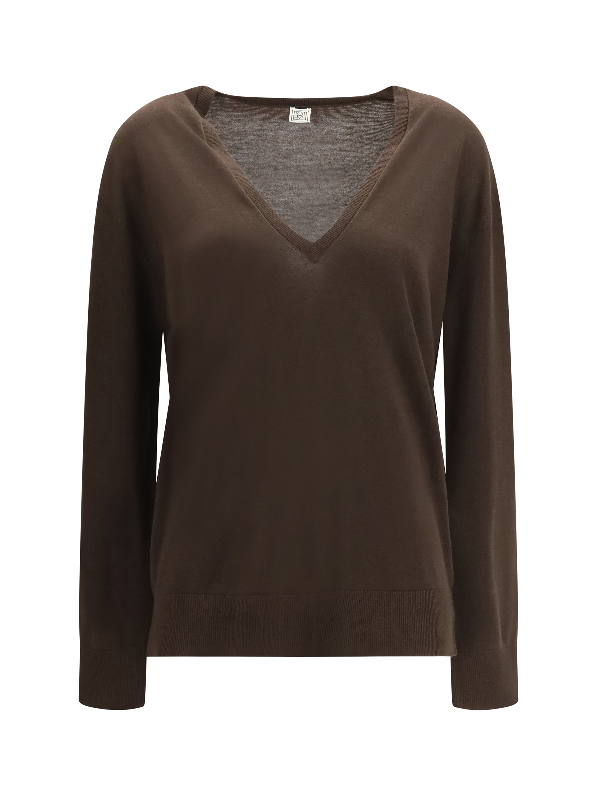 v-neck cashmere-blend sweater