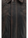 nappa leather bomber jacket