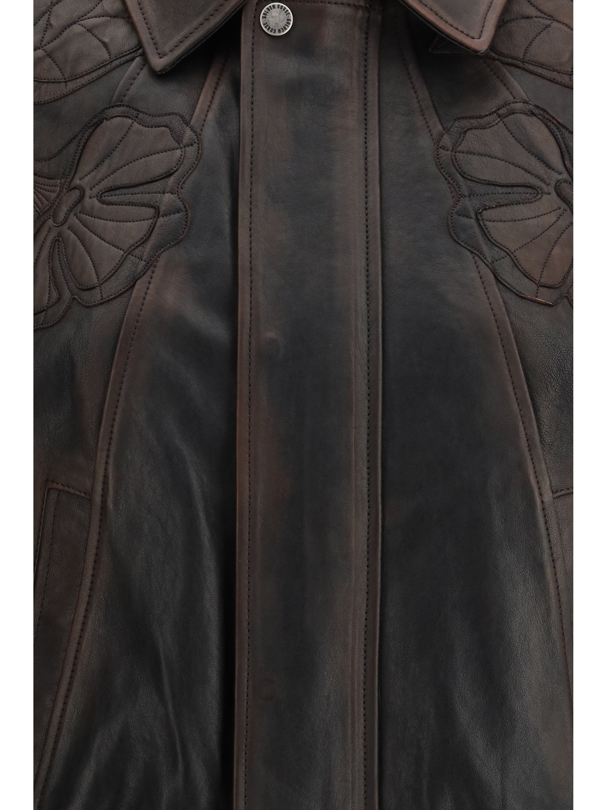 nappa leather bomber jacket