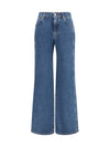 straight wide-leg jeans