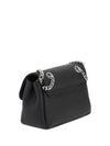 shoulder bag with orb plaque