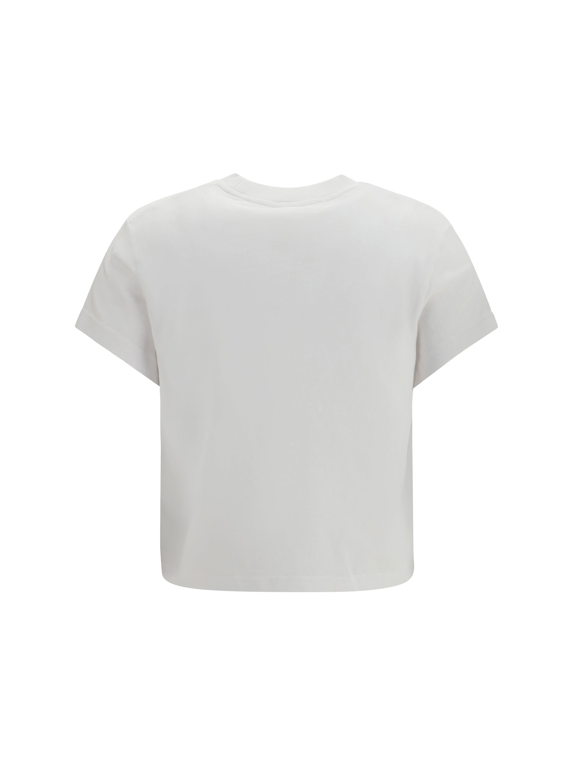 crystal hotfix logo cotton t-shirt
