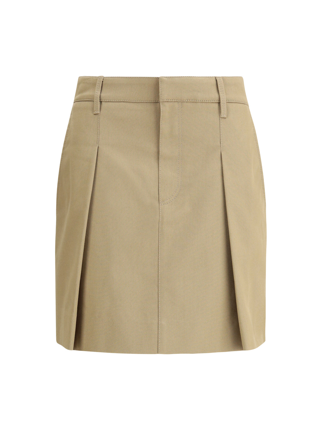 BRUNELLO CUCINELLI 38 pleated cotton short skirt