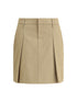 BRUNELLO CUCINELLI 38 pleated cotton short skirt