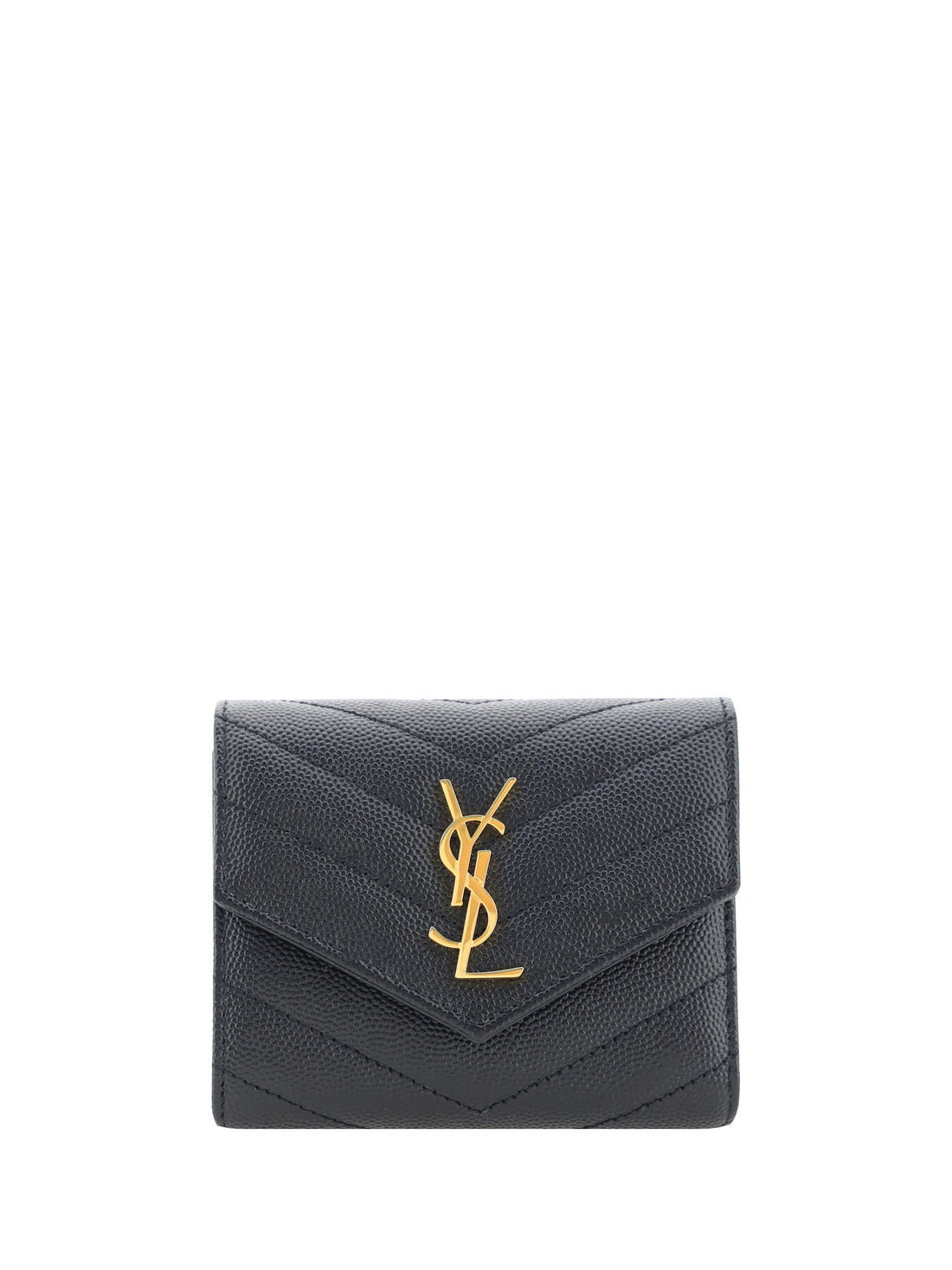 SAINT LAURENT OS cassandre leather wallet