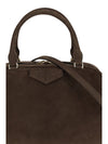 antigona east-west soft medium suede handbag