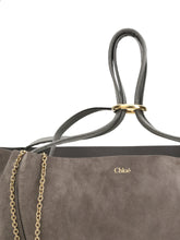 CHLOÉ OS spin suede tote bag