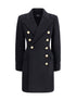 BALMAIN 36  wool and cashmere double-breasted coat