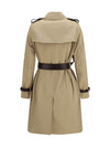 kensington midi leather trench