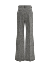 VALENTINO 42 bottonato natté wool trousers