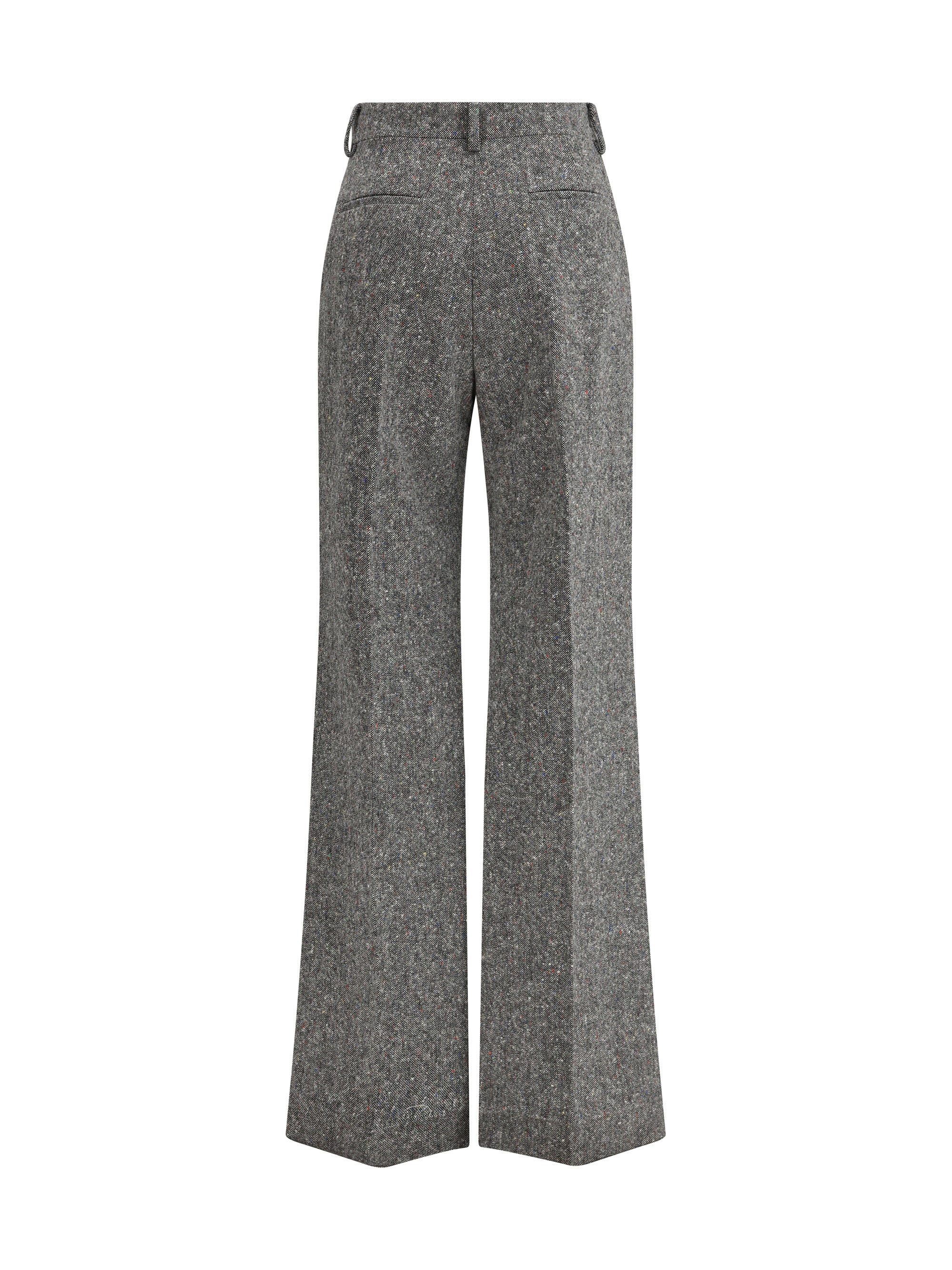 VALENTINO 42 bottonato natté wool trousers