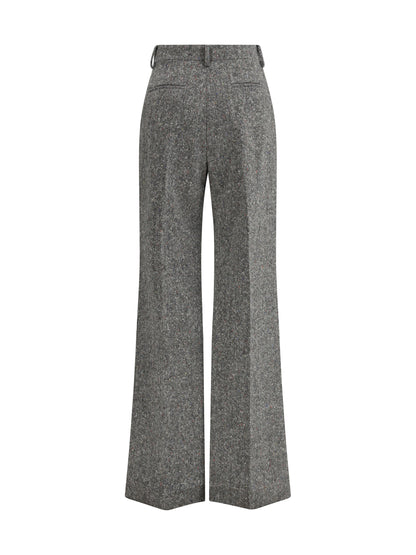 VALENTINO 42 bottonato natté wool trousers