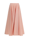 long circular skirt in cotton poplin