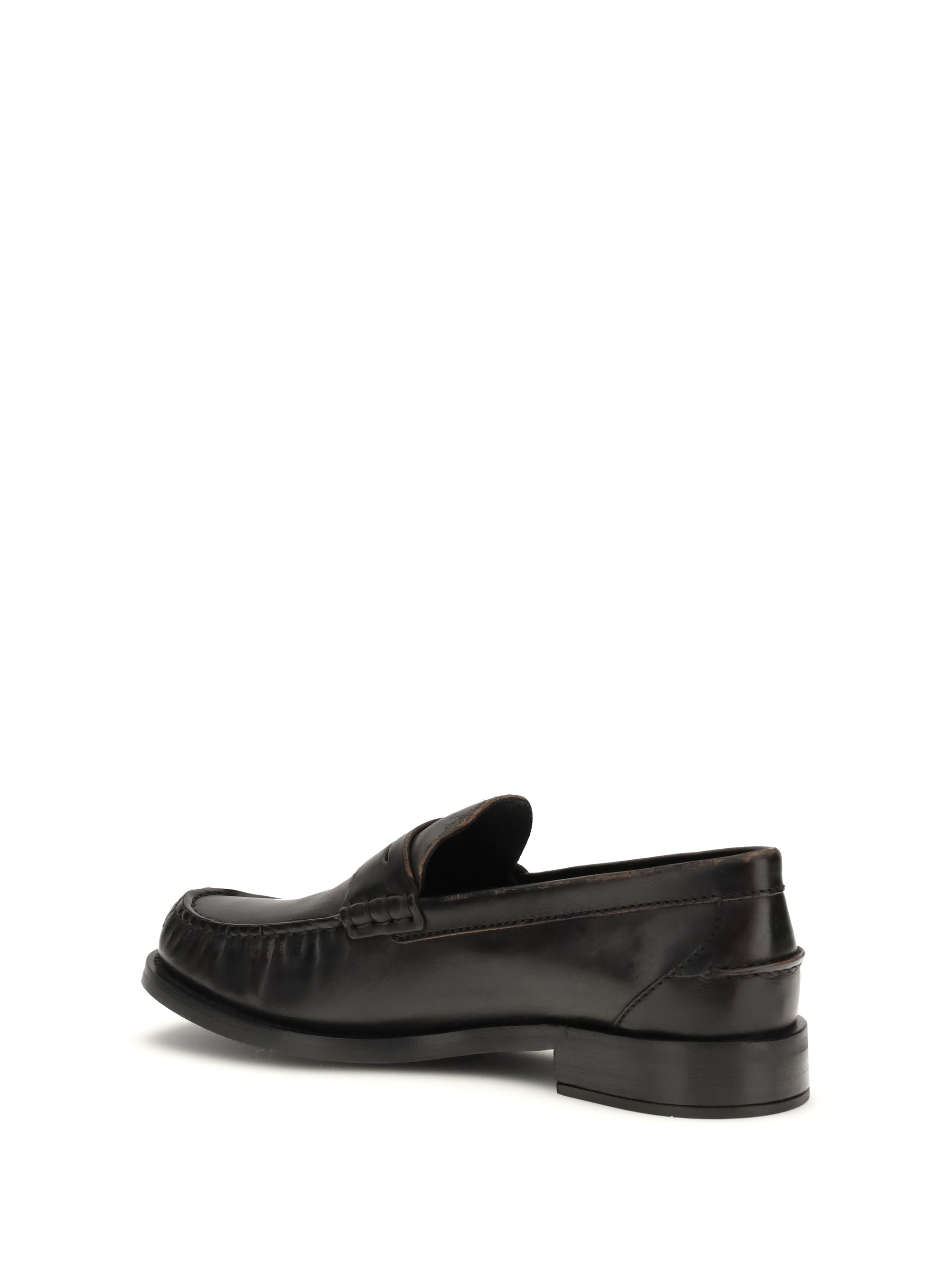 leather loafers