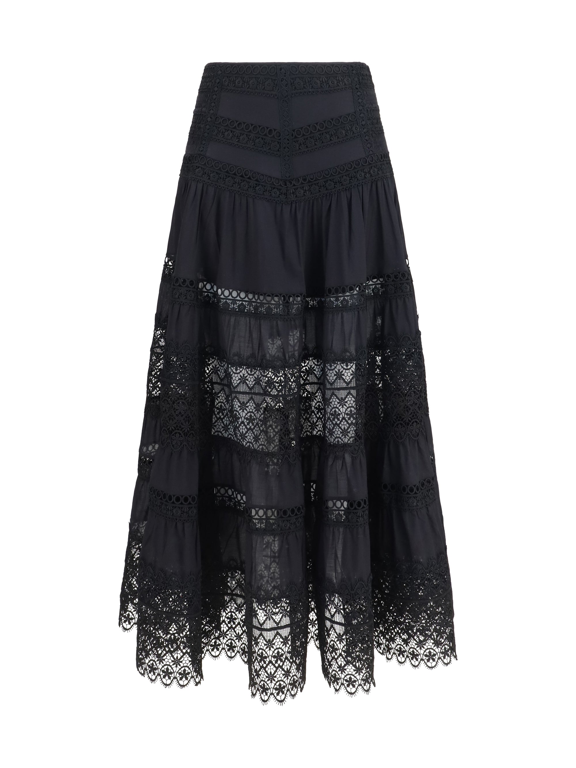 serza long skirt in cotton voile