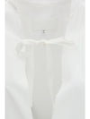 raw-edge cotton mini dress