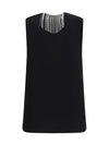 faglia v-neck top with crystals