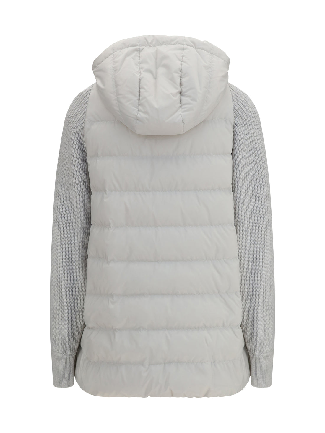 BRUNELLO CUCINELLI 40 long monili chain puffer jacket
