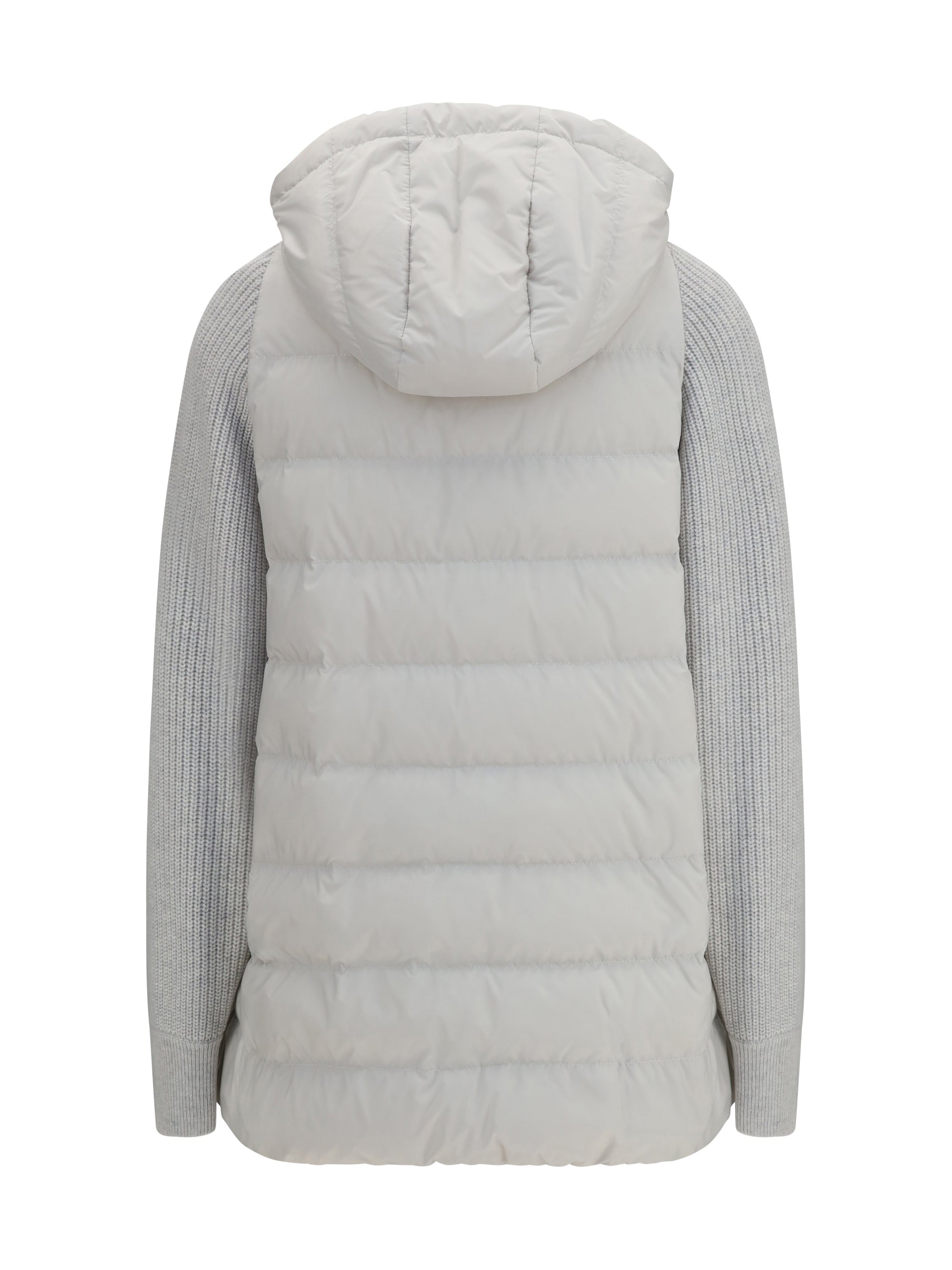 long monili chain puffer jacket