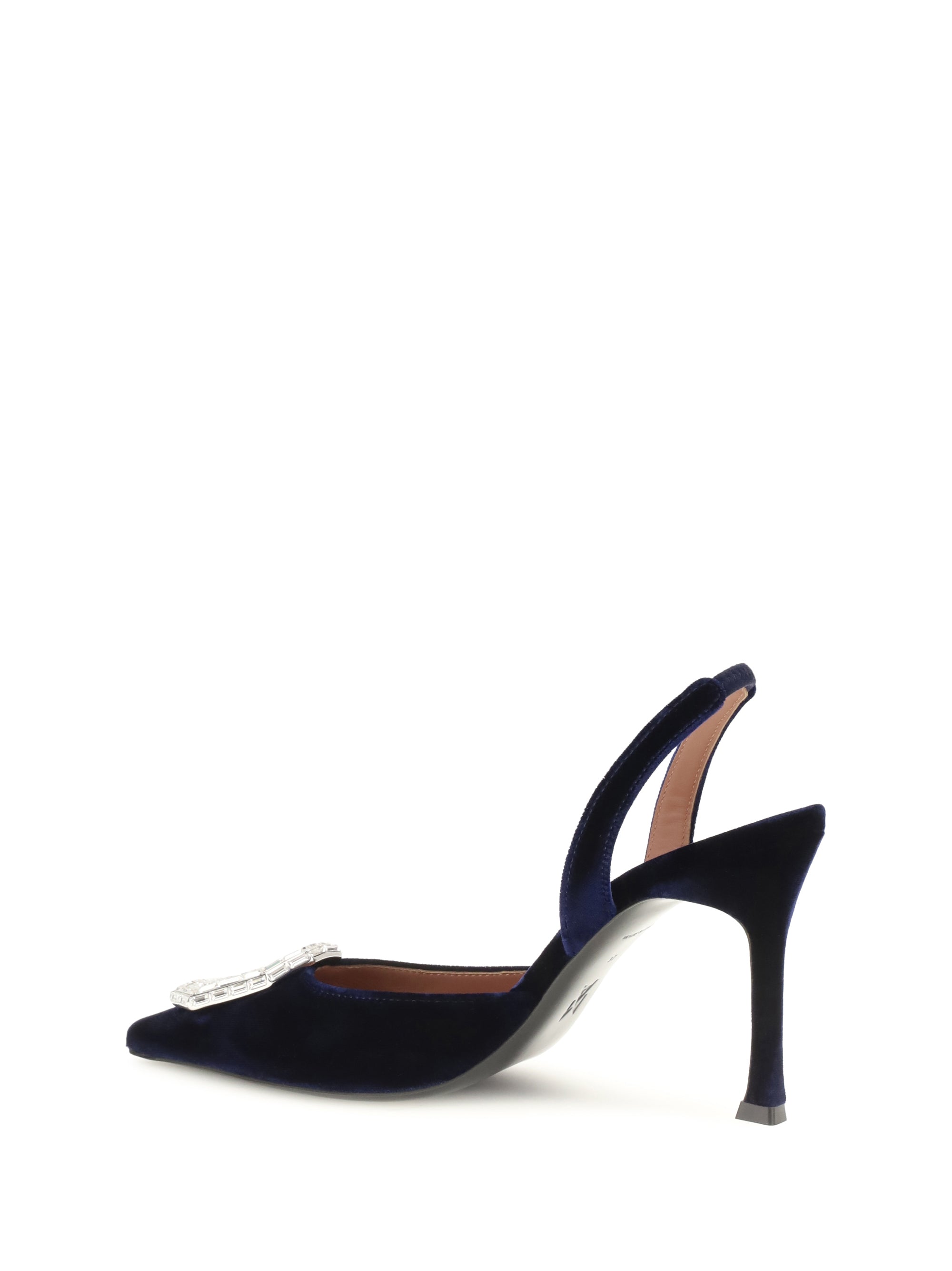 camelia velvet slingback pumps