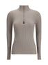BRUNELLO CUCINELLI S zipped high neck top 