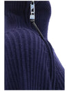 wool zip-neck sweater