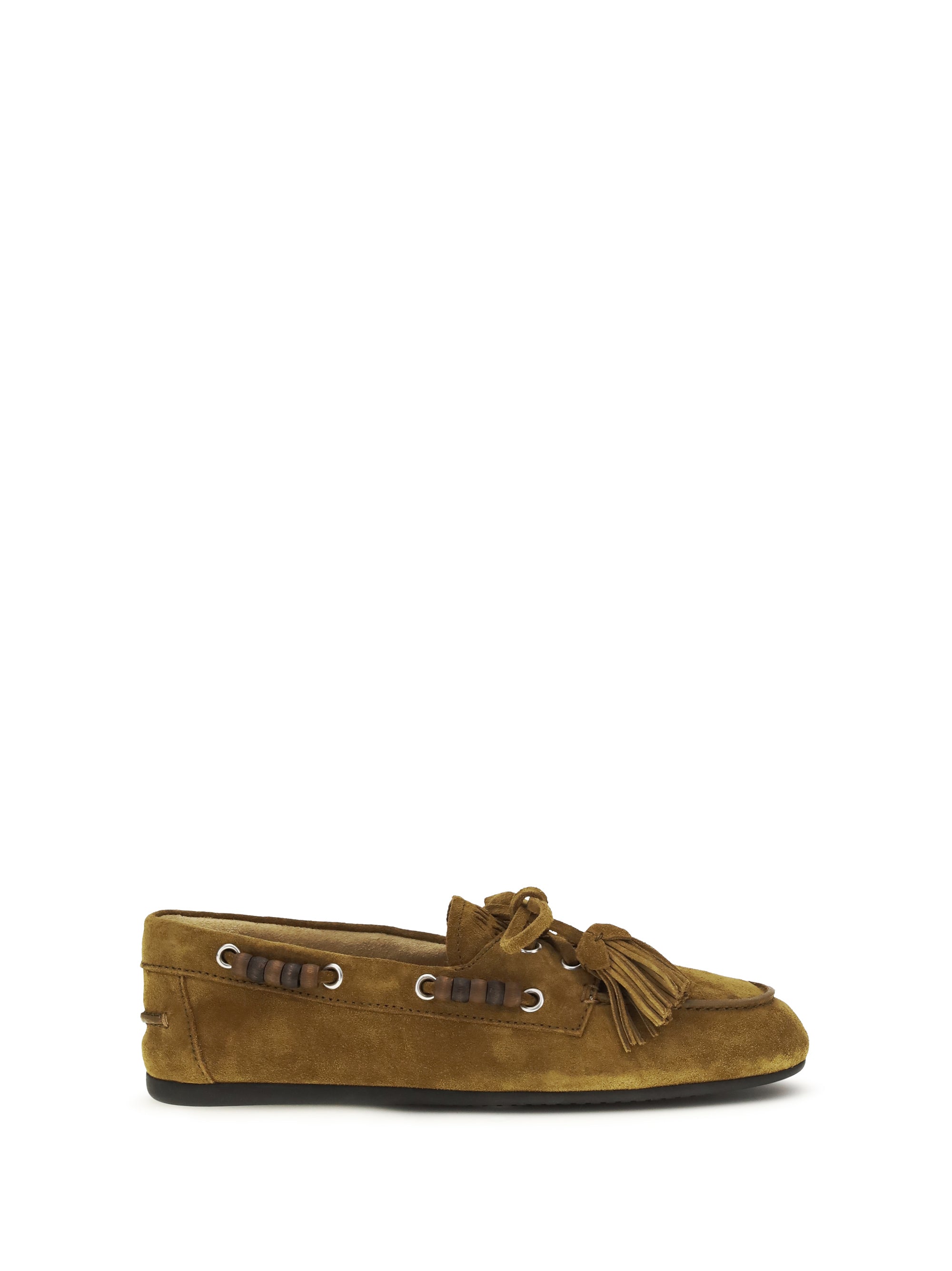 boat suede loafers
