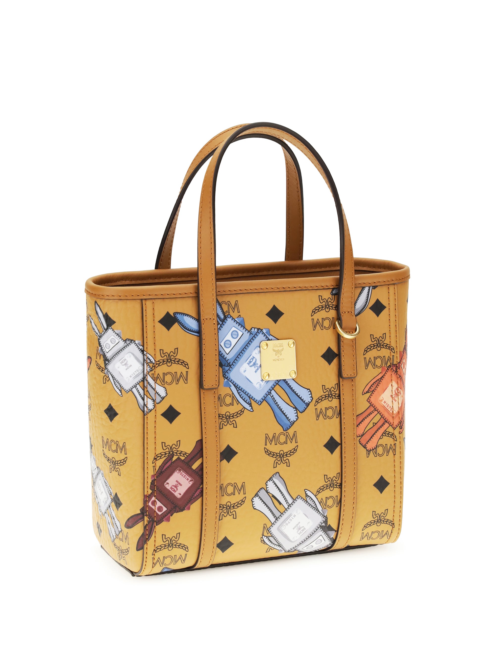 toni printed canvas tote bag
