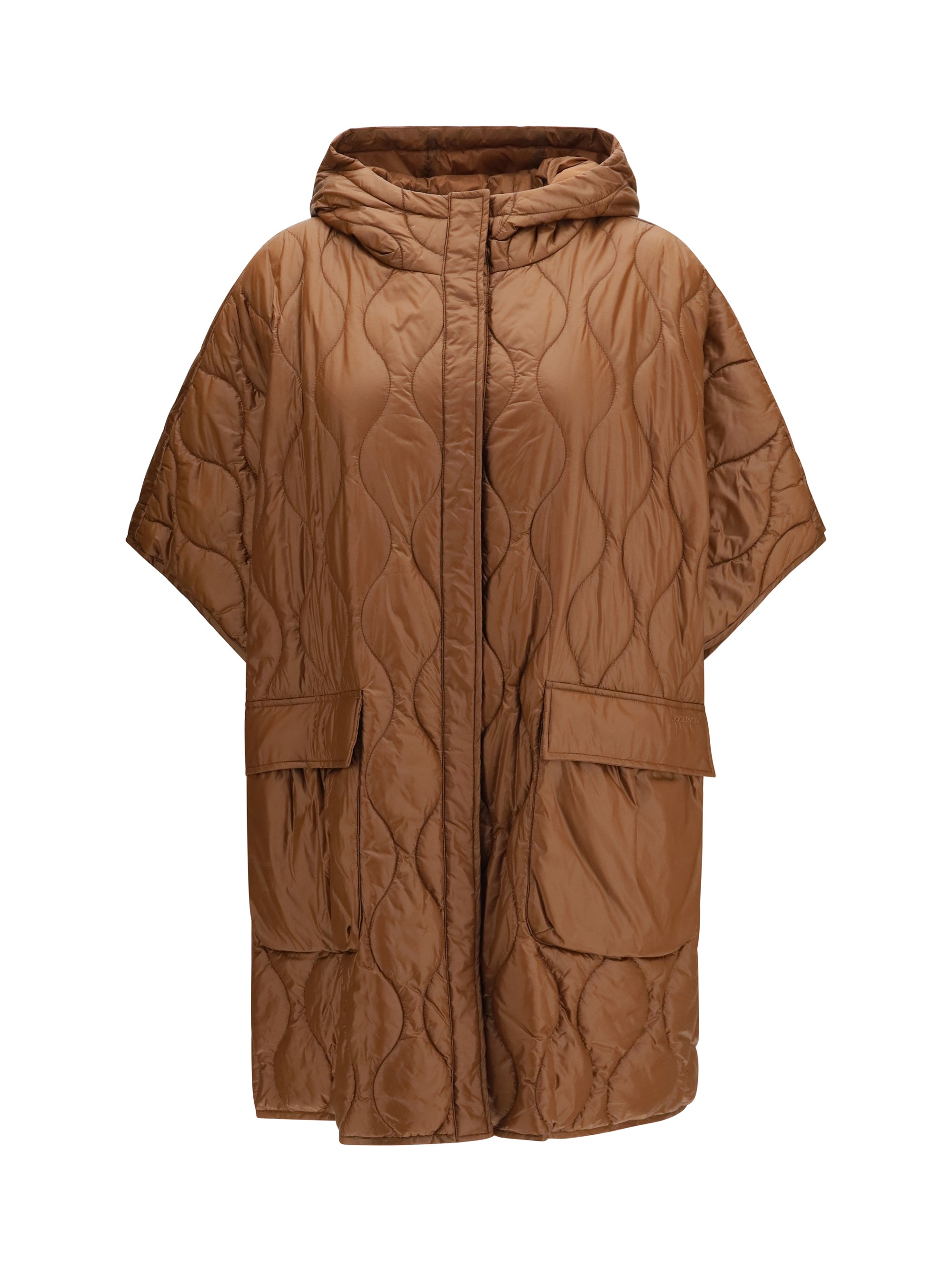 quilted urban light nylon cape