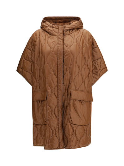 quilted urban light nylon cape