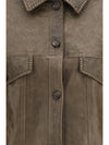 babete leather jacket with embossed details