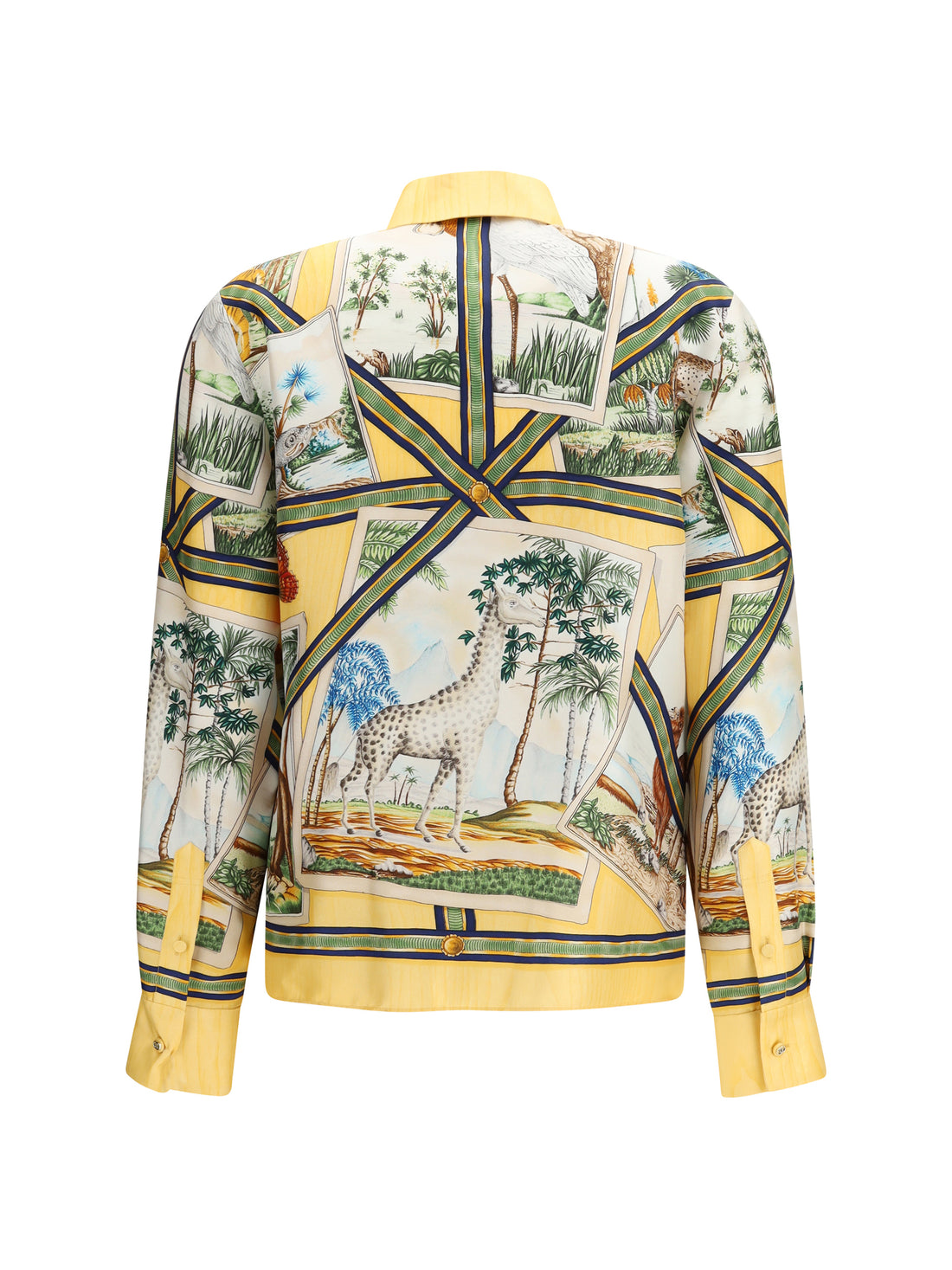 GUCCI 40 silk twill shirt 