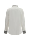 floral lace detail shirt