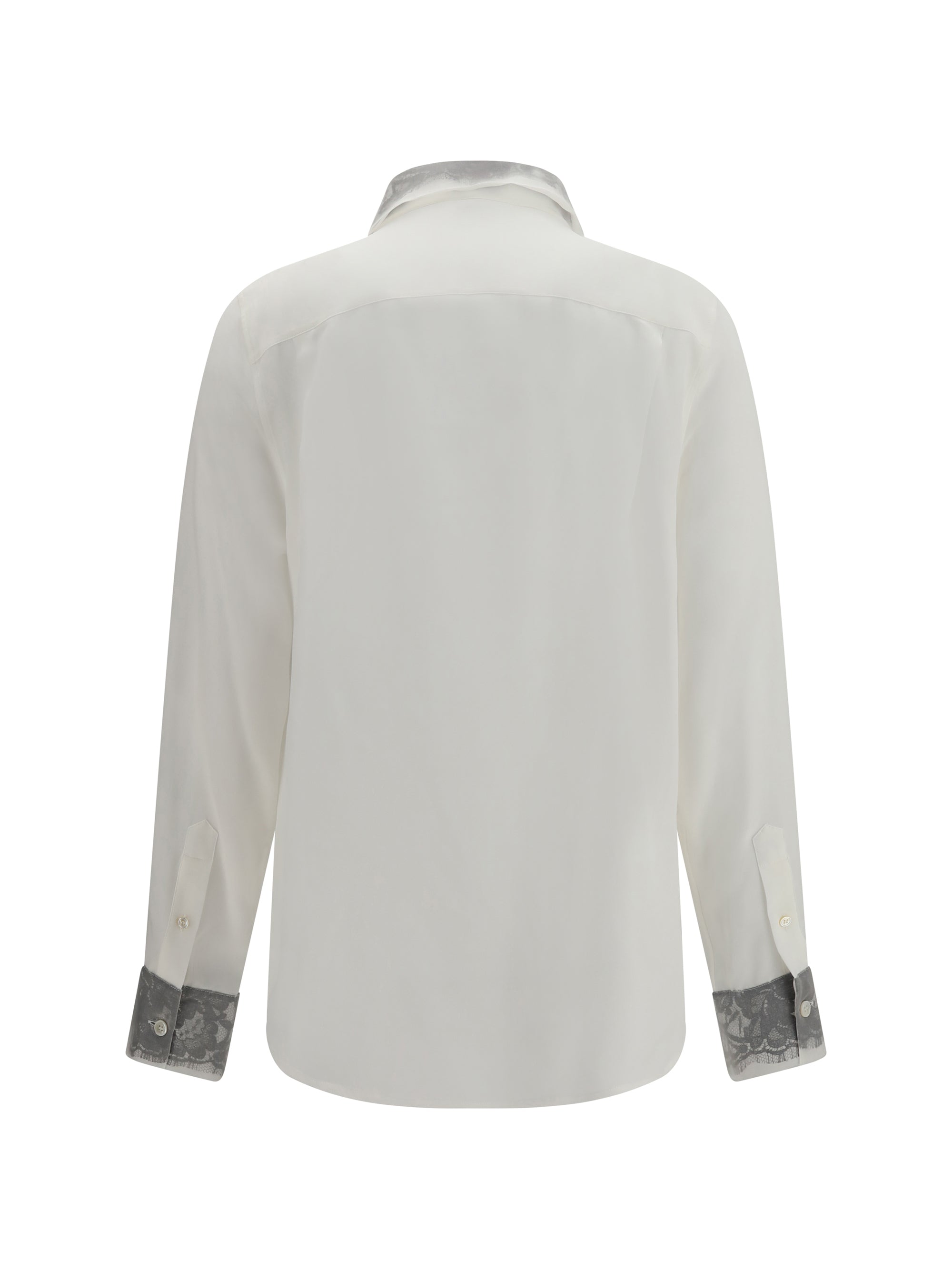 floral lace detail shirt