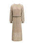 BRUNELLO CUCINELLI M perforated knit dressss