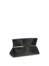 pinch soft clutch in nappa leather