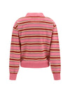 college striped polo sweater
