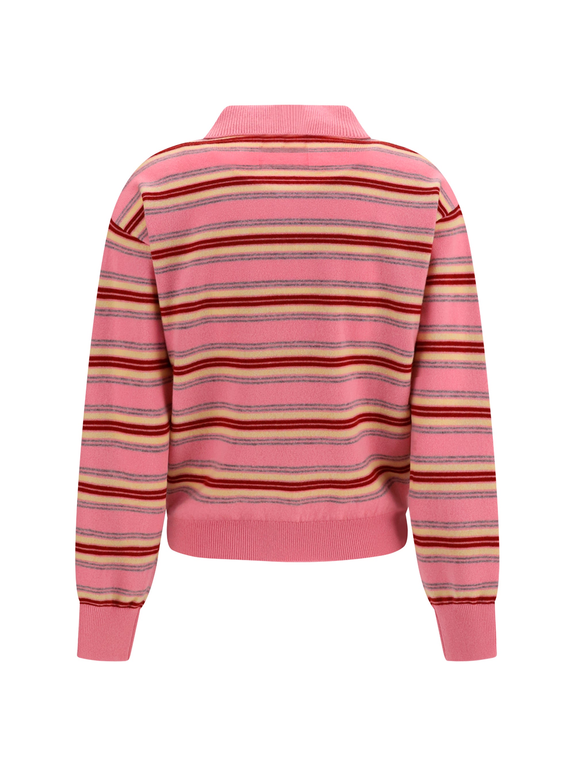 college striped polo sweater