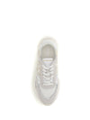 leather zoe sneakers with mesh inserts