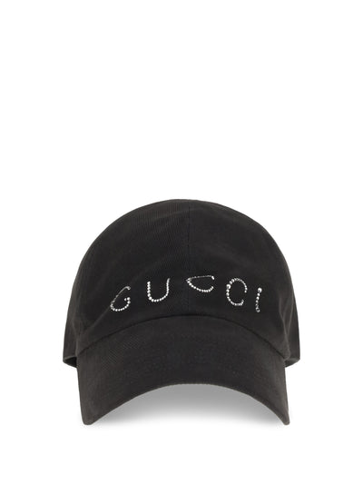 rhinestone logo baseball cap