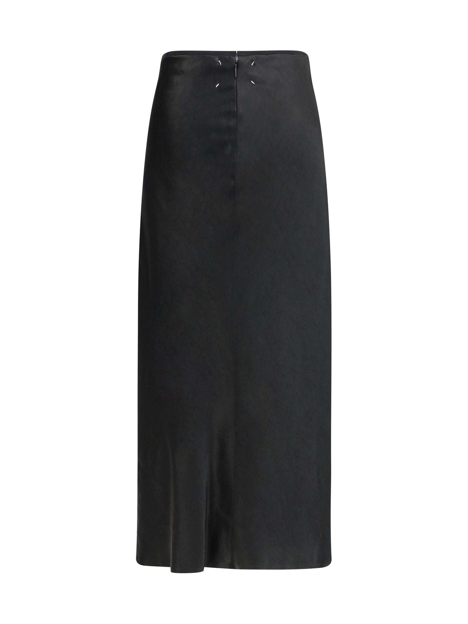 MARGIELA 44 satin midi skirt 